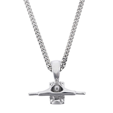Colgante de camión de skate (plata)